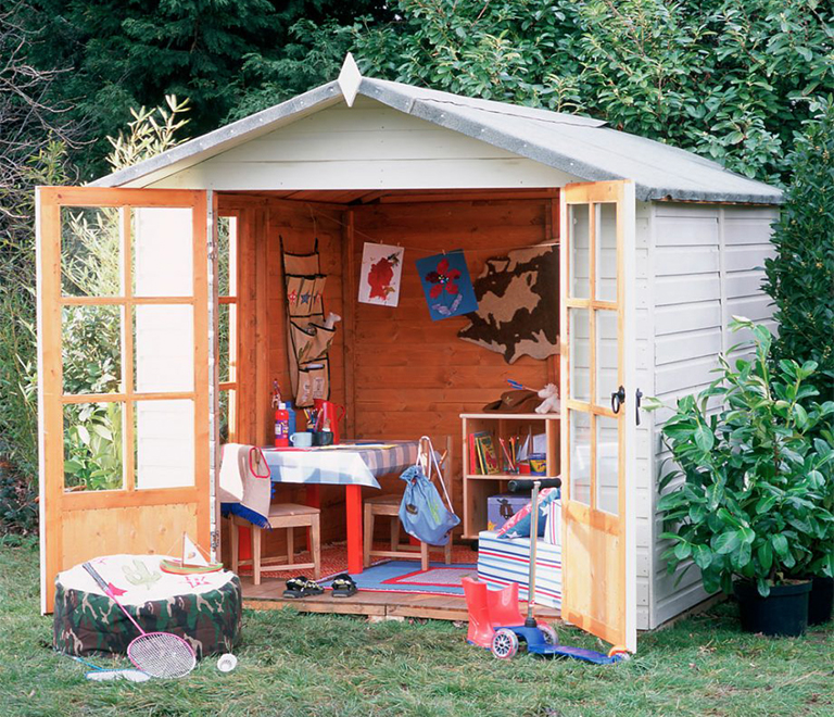 植物花園棚屋的創意想法——專用室外房間項目的設計（中）