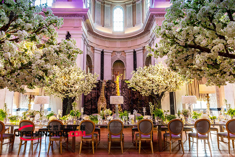 河北滄州仿真樹櫻花樹造景點亮整體環境一年四季永不凋零