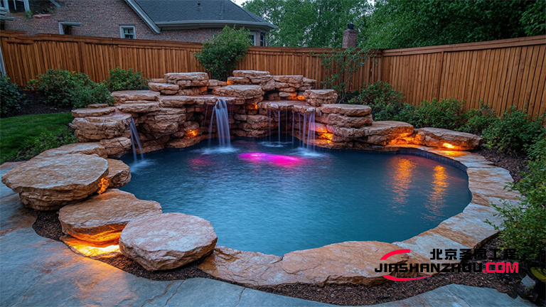 成都水泥假山別樣美 讓人感受夏日特有的詩意與生命張力