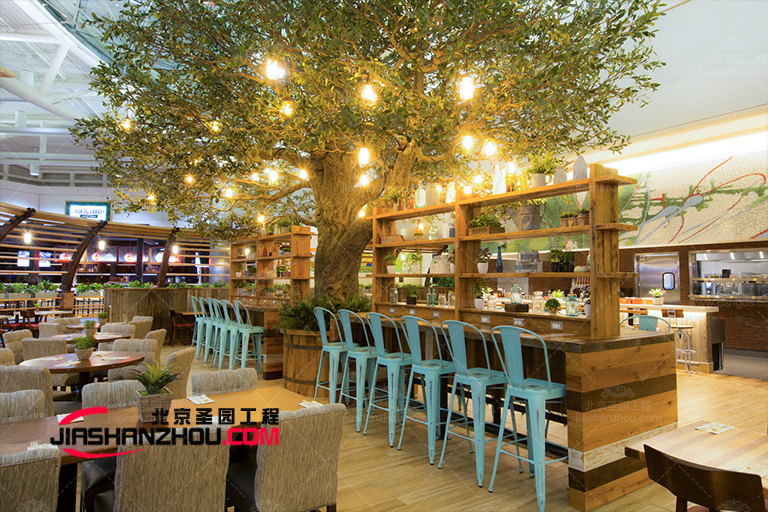 江西上饒仿真樹餐廳美景搭配各種美食讓人陶醉其中沉醉不已