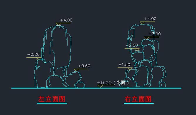 塑石假山施工圖.jpg 塑石假山施工圖