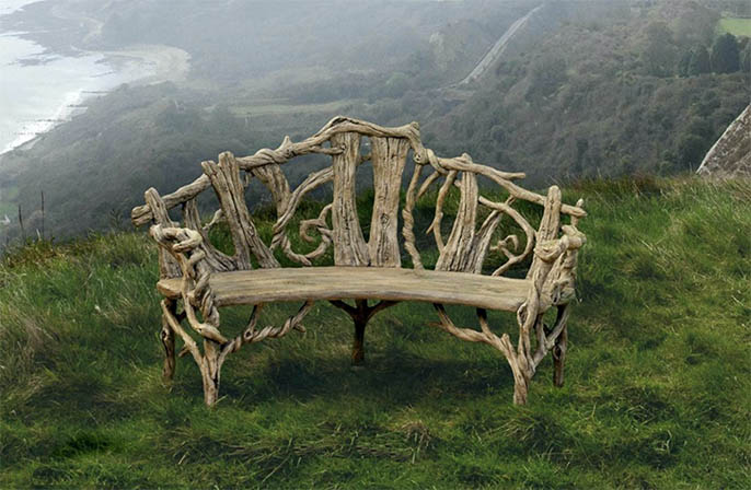 水泥仿木座椅.jpg 水泥仿木座椅