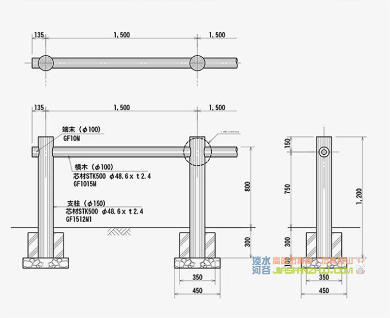 一段仿木欄桿.jpg 一段仿木欄桿
