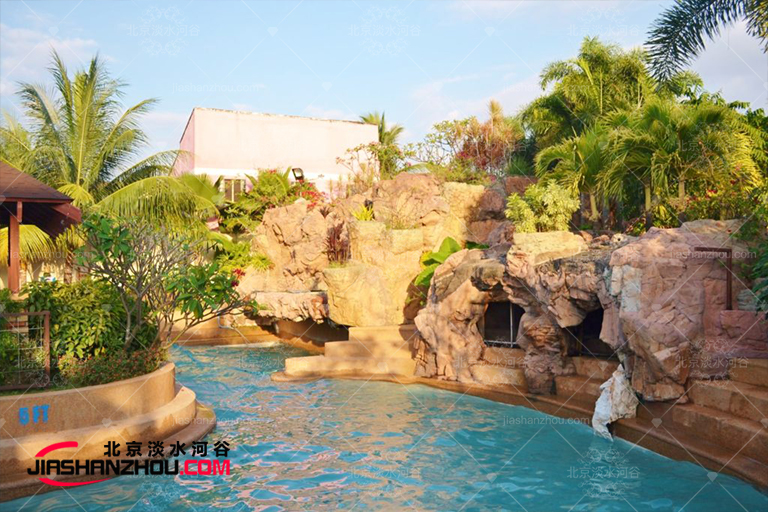 人工假山瀑布.jpg 人工假山瀑布