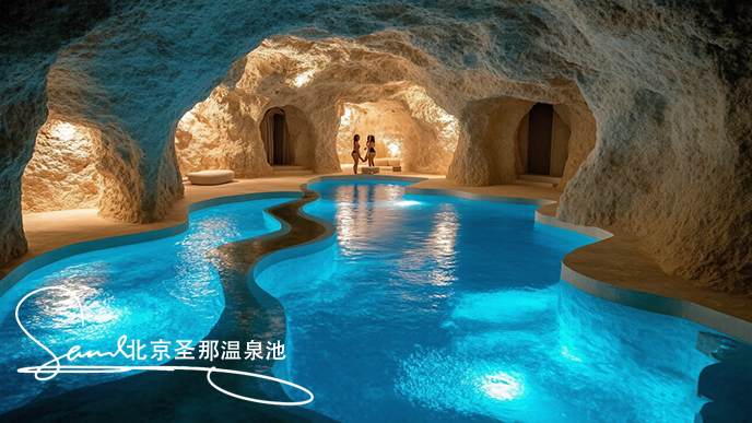 塑石假山溫泉池