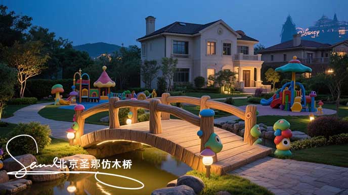 水泥仿木橋.jpg 水泥仿木橋