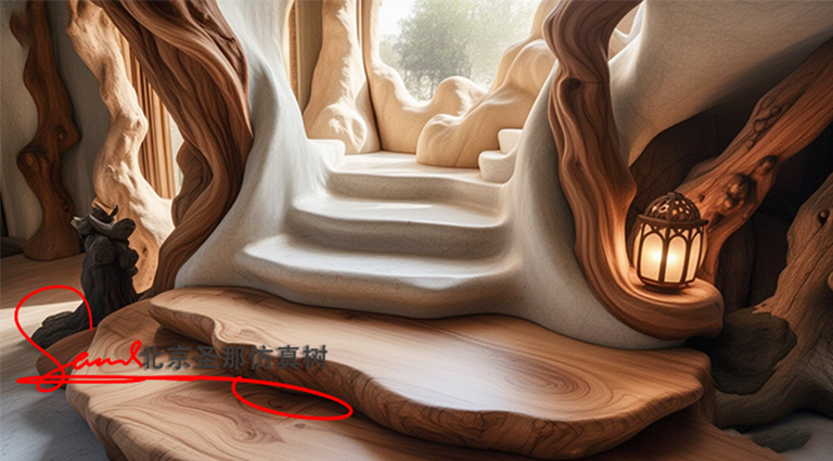 水泥仿木樓梯.jpg 水泥仿木樓梯