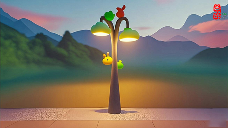 卡通燈桿.jpg 卡通燈桿