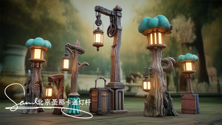 卡通燈桿.jpg 卡通燈桿