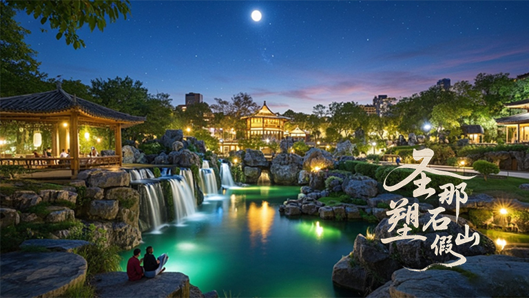 水泥假山.jpg 水泥假山